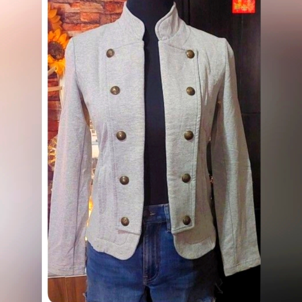 Tommy Hilfiger Women'sVisitMilitary Band Jacket Size S